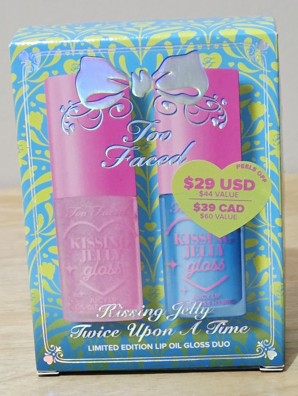 Too Faced Kissing Jelly - Limited Edition Full Sized Lip Oil Gloss Duo